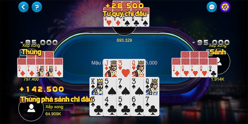 cách xếp bài Mậu Binh
